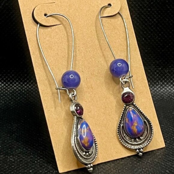 Colorful Dangle Earrings - Picture 3 of 4